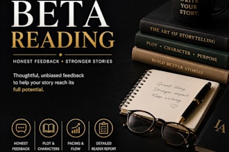 beta read your book, ebook or manuscript and provide honest feedback