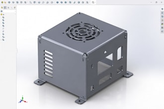 do sheet metal design, solidworks cad, fabrication drawings and dfm services