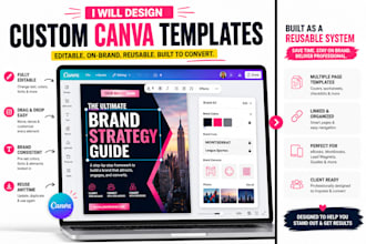 design editable canva template for ebook workbook or lead magnet, canva template