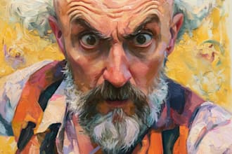 draw or paint artistic portrait of you
