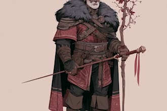 draw dnd character design