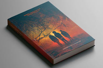 design a dark thriller book cover for your novel