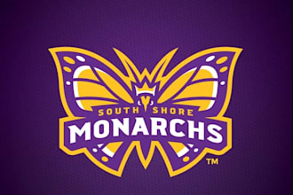 create a majestic and powerful monarch logo