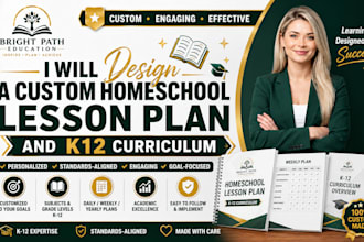 design a custom homeschool lesson plan and k12 curriculum