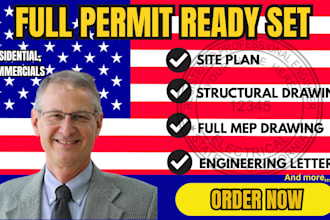 design permit set, adu floor plan, structural engineer, hvac plans for USA