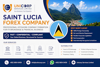 register a saint lucia forex company for your fx brokerage