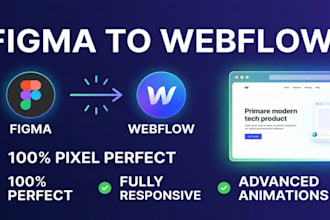 convert figma to webflow landing page responsively