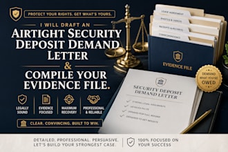 draft an airtight security deposit demand letter compile your evidence file
