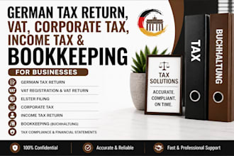 german tax return, vat corporate tax income tax bookkeeping for businesses