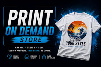create your etsy pod store with printful or printify