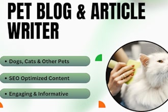 write SEO pet articles and dog blog posts