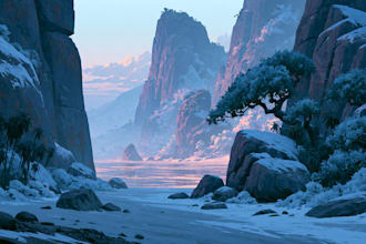 draw anime background, 2d environment, landscape