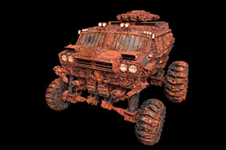 create highly detailed realistic 3d models and props