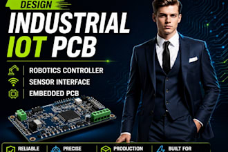 design industrial iot pcb, robotics controller sensor interface and embedded pcb