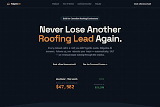 build ai CRM and lead follow up automation for contractors