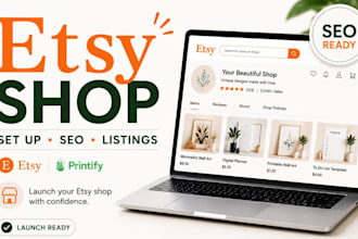 set up an etsy shop etsy SEO and etsy listings for your business