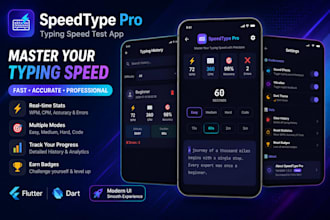 develop a professional flutter mobile app