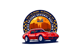 design amazing corvette car show logo