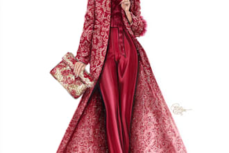 draw fashion illustrations and sketches