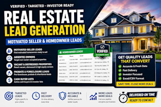 generate motivated seller and homeowner real estate leads