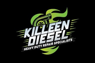 make diesel repair logo with masculine and straightforward