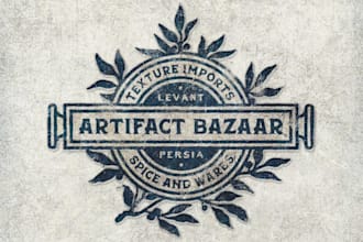 do a mysterious and striking artifact logo