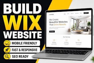 build a modern wix website or redesign your wix website professionally