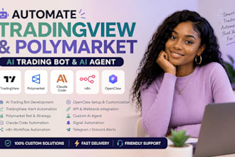 automate tradingview polymarket ai trading bot claude code n8n ai agent openclaw
