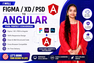 convert figma, xd, or PSD to angular