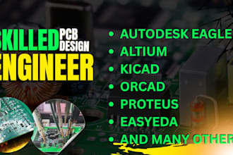 design customized pcb using altium, kicad, esp32, stm32 and arduino