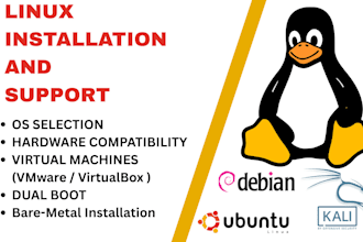 install linux on your PC, laptop, virtual machine or dual boot system
