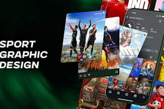 create eye catching football sports social media design
