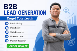 provide verified b2b leads, linkedin leads, email lists
