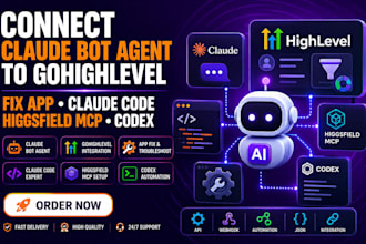 connect claude bot agent to gohighlevel fix app claude code higgsfield mcp codex