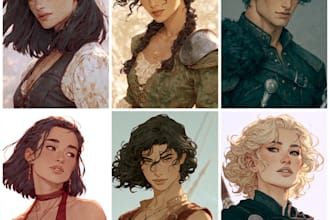 do realistic and semi realistic illustrations for you