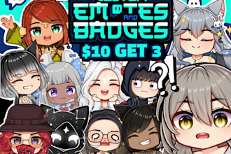 draw custom twitch discord emotes and subscriber badges