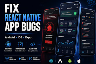 fix react native app bugs crashes and performance issues