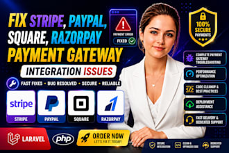 fix stripe, paypal, square, razorpay payment gateway integration issues