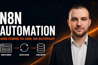 build n8n automation, n8n workflow, ai agent, and crm integration