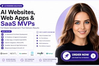 build ai software ai mvp saas mvp ai website development as full stack developer