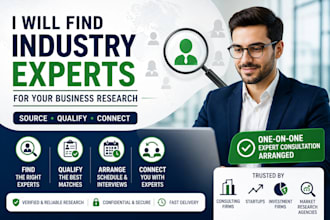 find industry experts for your business research