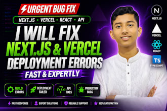 fix nextjs errors, vercel deployment issues and bugs