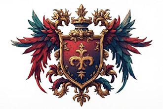design custom medieval fantasy faction emblems creatively
