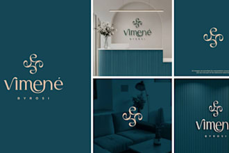 do extremely modern, minimalist, luxury business logo