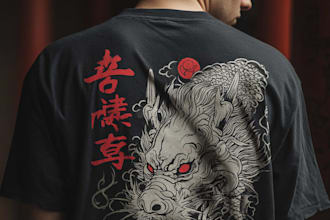 design japanese anime and streetwear t shirts