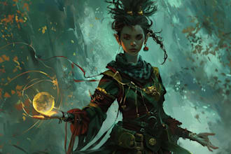 fantasy character art and fantasy character art