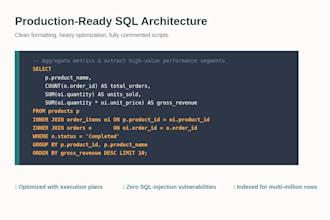 write sql queries and mysql reports