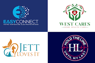 do trending custom modern minimal logo design and redesign