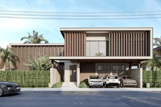 redraw exist property layout, floor plan for householder planning conset, render