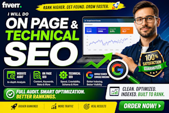 do on page and technical SEO, website audit, google search console indexing